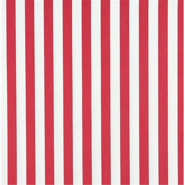 Fine-Line 54 in. Wide Red- Striped Indoor & Outdoor Marine Scotchgard Upholstery Fabric - Red - 54 in. FI2943173